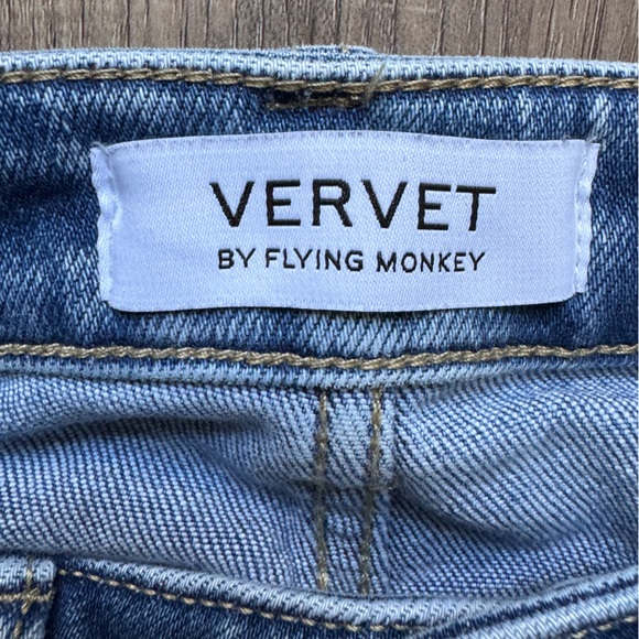 VERVET BY FLYING MONKEY Willa High Rise Trouser Stretch Flare Jean - Sz 25 x 34 - Picture 11 of 14